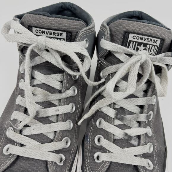 Converse All Star Chuck Taylor High Top Sneakers Shoes Mens 9 Gray Street - Picture 3 of 13